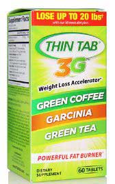 Thin Tabs 3G with green tea, garcinia and green coffee
